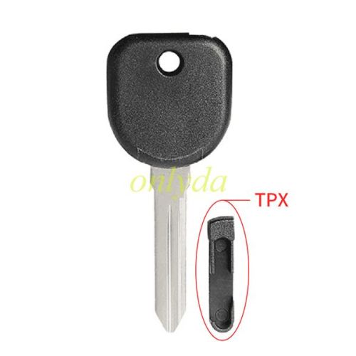 GM transponder key shell with left blade