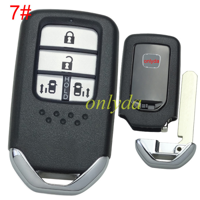 For Honda  remote key shell with blade with badge , pls choose button