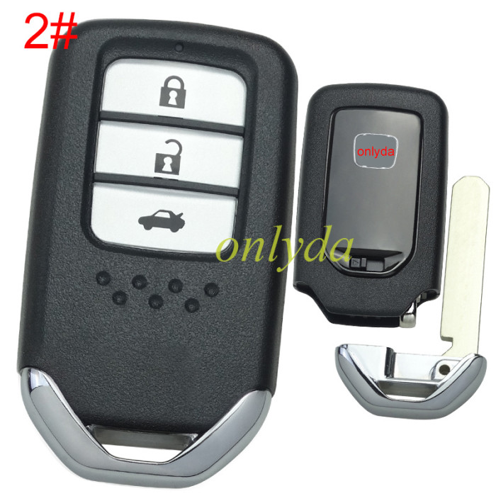 For Honda  remote key shell with blade with badge , pls choose button