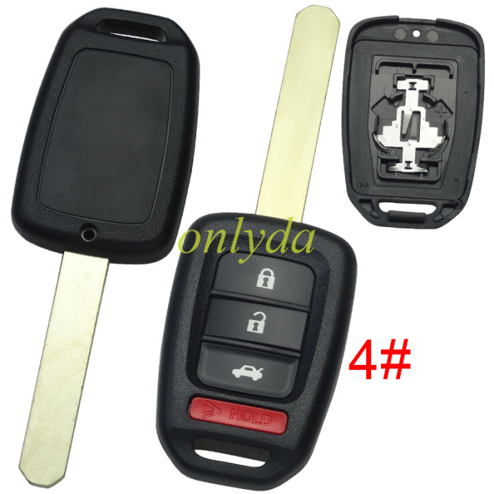 Honda remote key blank without badge , pls choose button