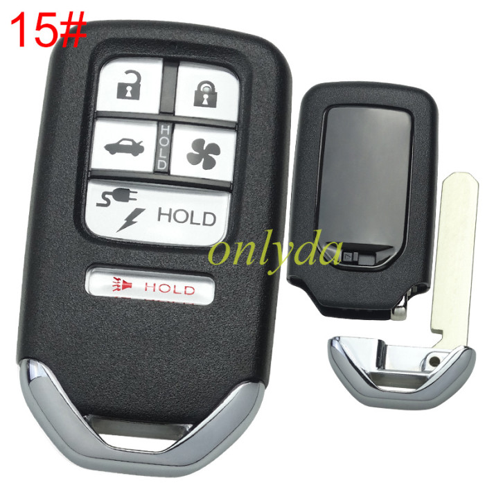 For Honda  remote key shell with blade without badge , pls choose button