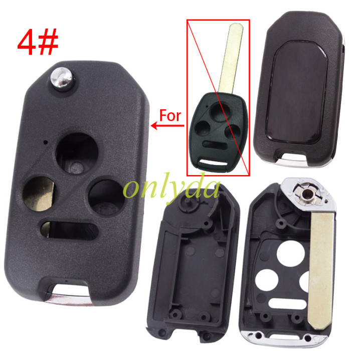 For Honda  remote key blank without badge , pls choose button