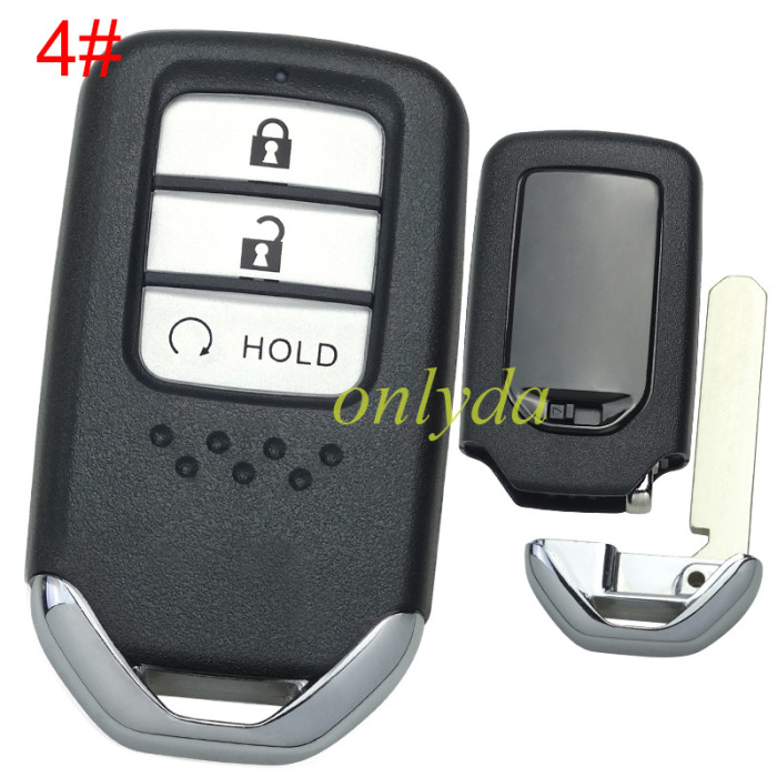 For Honda  remote key shell with blade without badge , pls choose button