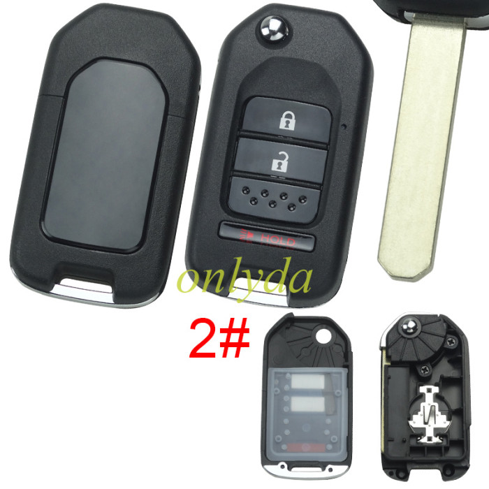 For Honda  modified remote key shell without badge , pls choose button
