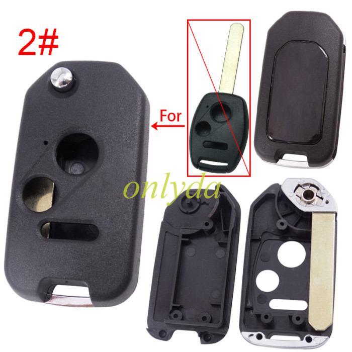For Honda  remote key blank without badge , pls choose button