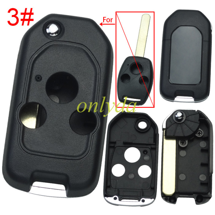 For Honda  remote key blank without badge , pls choose button