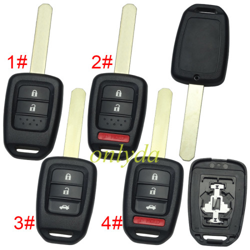 Honda remote key blank without badge , pls choose button
