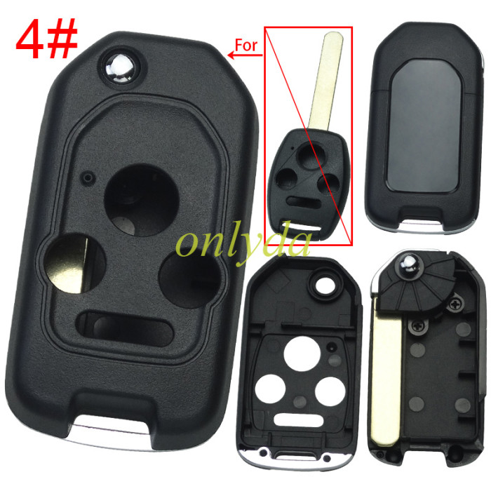 For Honda  remote key blank without badge , pls choose button