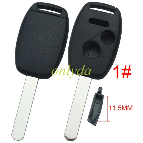 Super Stronger GTL shell  Honda upgrade remote key shell without badge（With chip slot place)