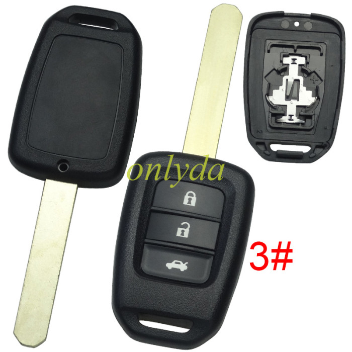 Honda remote key blank without badge , pls choose button