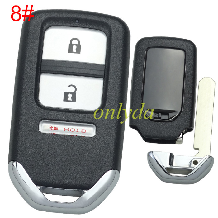 For Honda  remote key shell with blade without badge , pls choose button