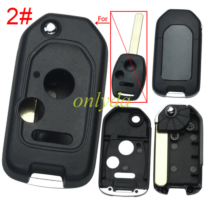 For Honda  remote key blank without badge , pls choose button