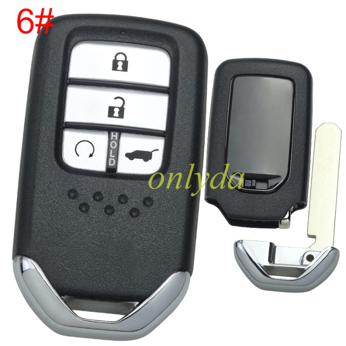 For Honda  remote key shell with blade without badge , pls choose button