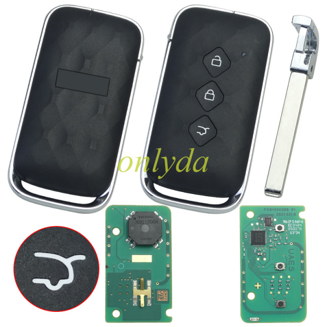 Original Chevrolet Captiva 2023 2024 433MHz 3 Buttons ID 47 Hitag 3 keyless smart card