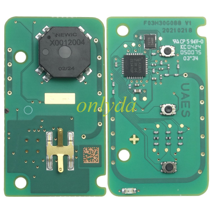 Original Chevrolet Captiva 2023 2024 433MHz 3 Buttons ID 47 Hitag 3 keyless  smart card