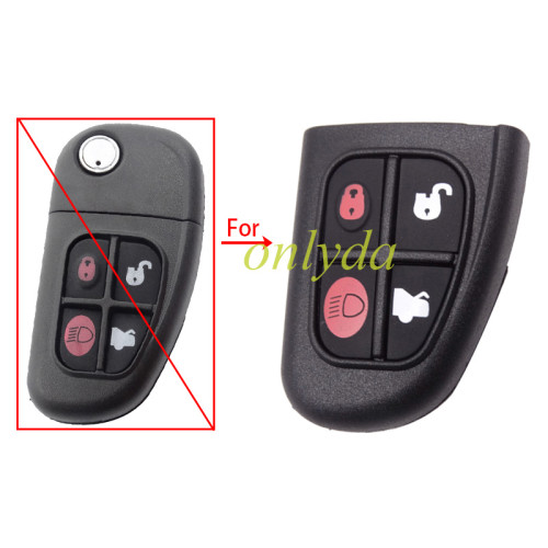For Jaguar 4 button remote  key blank part