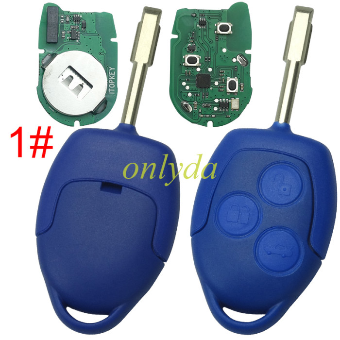 For Ford Transit blue remote key with 434mhz with 4D chip FCCID:6CIT15K601 AG AG