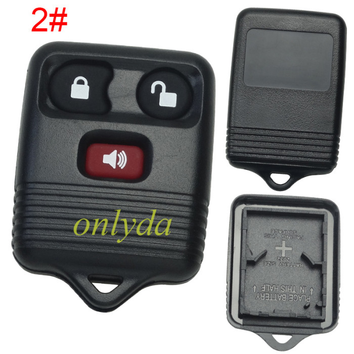 For Ford  remote key shell， pls choose button