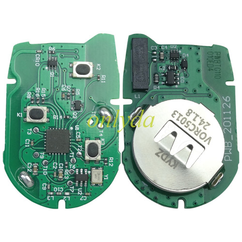 KYDZ Brand Ford Transit blue remote key with 434mhz with electric 4D63 chip FCCID:6CIT15K601 AG AG