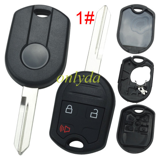 For Ford  remote key blank with badge ， pls choose button.