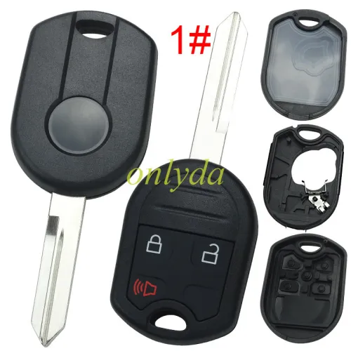 For Ford  remote key blank with badge ， pls choose button.