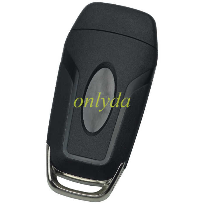 For Ford  flip remote key shell with Hu101 blade with battery clamp , with badge , pls choose button