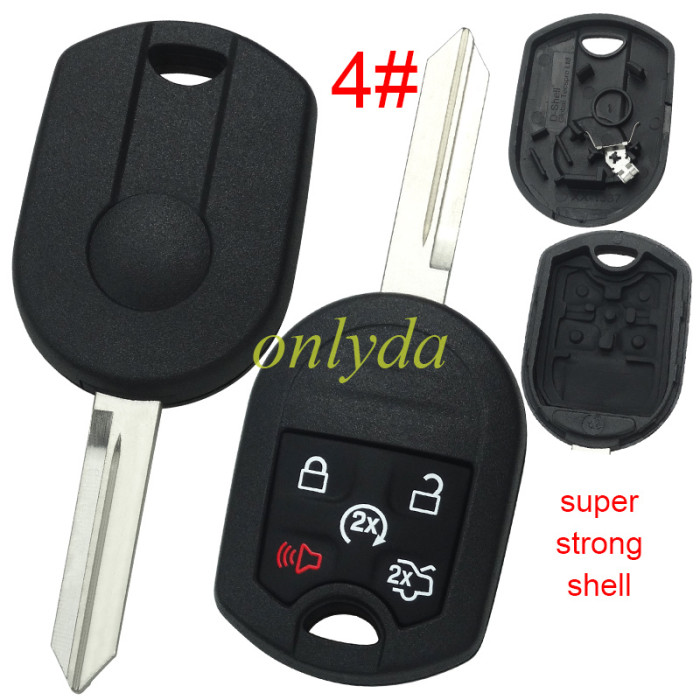 For Super Stronger GTL shell  Ford upgrade remote key shell with badge , pls choose button