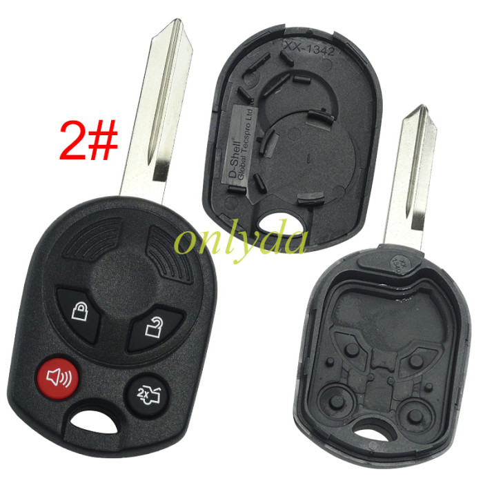 Super Stronger GTL shell  Ford 3/4 button remote key shell(3 parts). Pls choose button