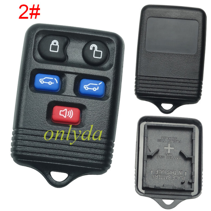 For Ford  remote key shell， pls choose button