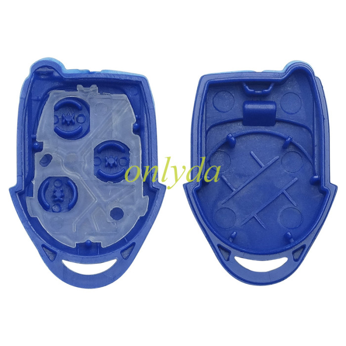For Ford 3 button remote key shell with blade (no battery clamp), with badge