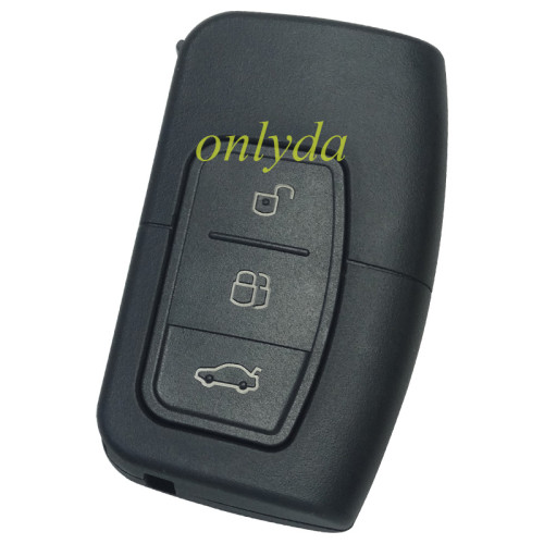 For Ford 3 button remote key  blank with Emmergency key blade