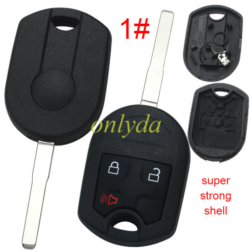 Super Stronger GTL shell  Ford upgrade remote key shell with badge , pls choose button
