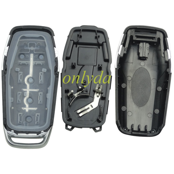 【Not regular item, for wide circuit board】For Ford  remote key shell with key blade with badge， pls choose button
