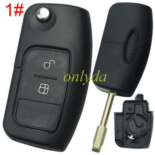 For Ford Mondeo flip remote key blank, pls choose button