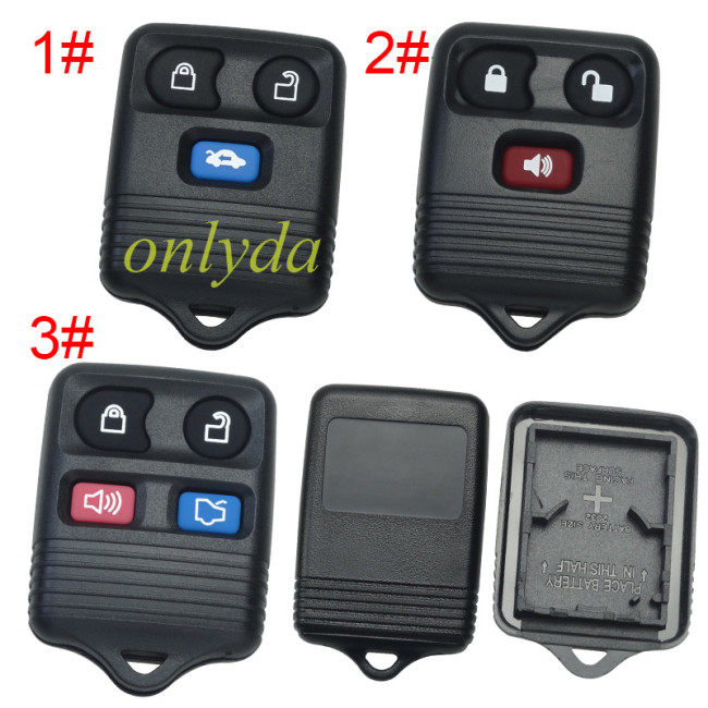 For Ford  remote key shell， pls choose button
