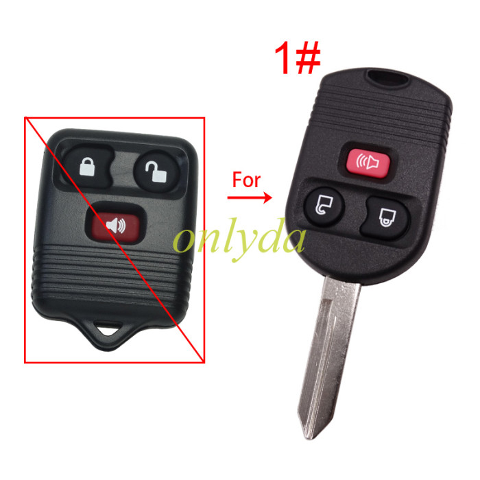 For Ford 4 button Remote CASE new !