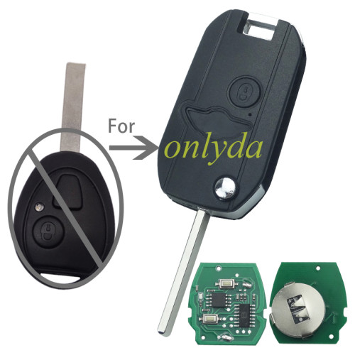 For BMW MINI 2 button remote key with PCF7930AS chip  434MHZ