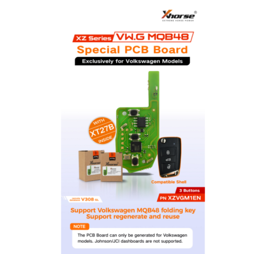 XZVGM1EN xhorse remote for  for Volkswagen Models，Only PCB Board