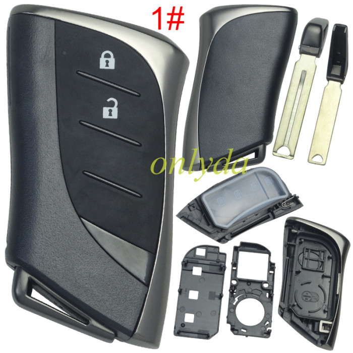 For Lexus  remote Key blank with blade【 without badge】 ,pls choose button  model