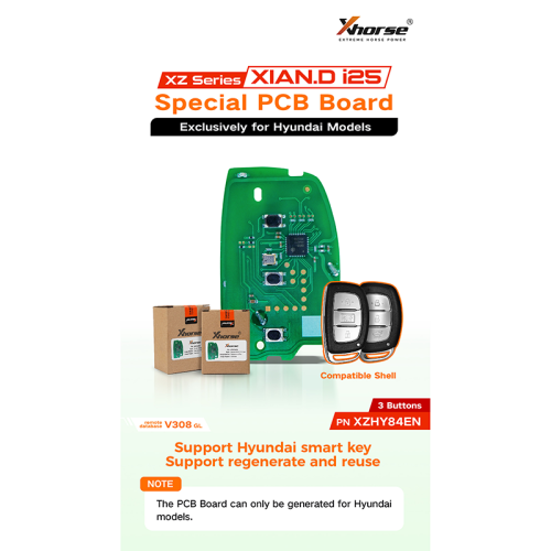 XZHY84EN xhorse remote for  for Hyundai Models，Only PCB Board