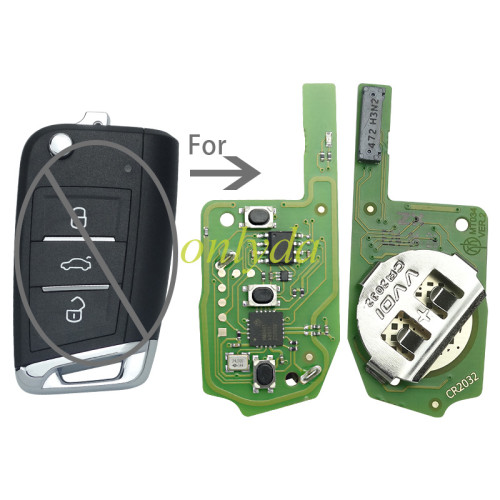 XZVGM1EN xhorse remote for  for Volkswagen Models，Only PCB Board