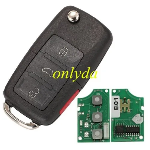 free shipping and no tax from czech to europe 5pcs//lot keydiy remote key B01-3+1 remote