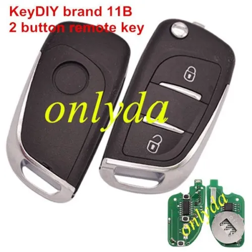 free shipping and no tax from czech to europe 5pcs//lot KeyDIY brand 2 button remote key B11-2