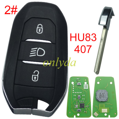 free shipping  from czech to europe 5pcs/lot Xhorse XZPG00EN smart remote key  for Peugeot & Citroen & DS models