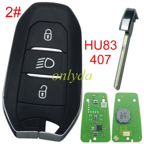 free shipping  from czech to europe 5pcs/lot Xhorse XZPG00EN smart remote key  for Peugeot & Citroen & DS models