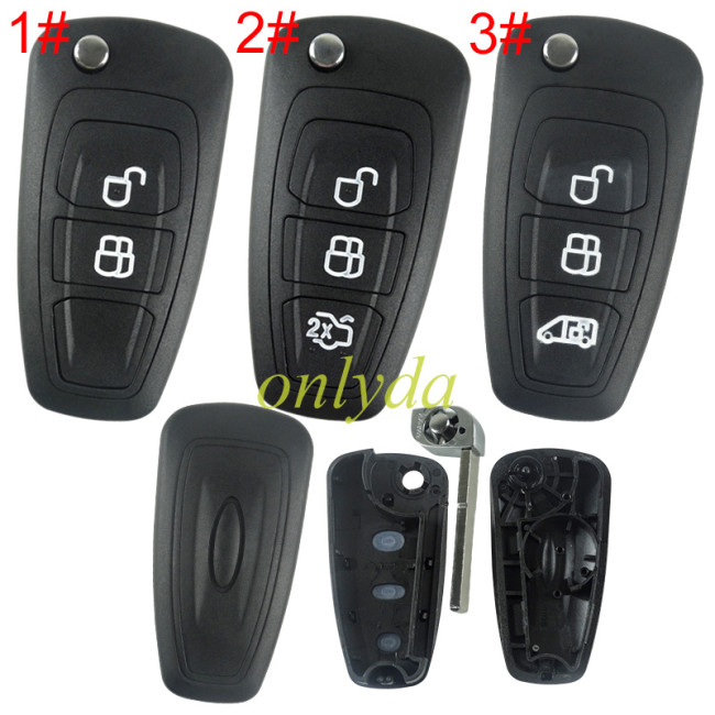 Super Stronger GTL shell Ford 3 button remote key blank