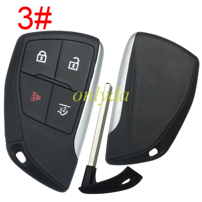 For GMC remote key  shell with badge,  (please choose button)