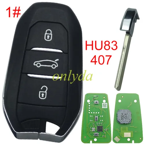 free shipping and to europe  5pcs/lot Xhorse XZPG00EN smart remote key for Peugeot & Citroen & DS models