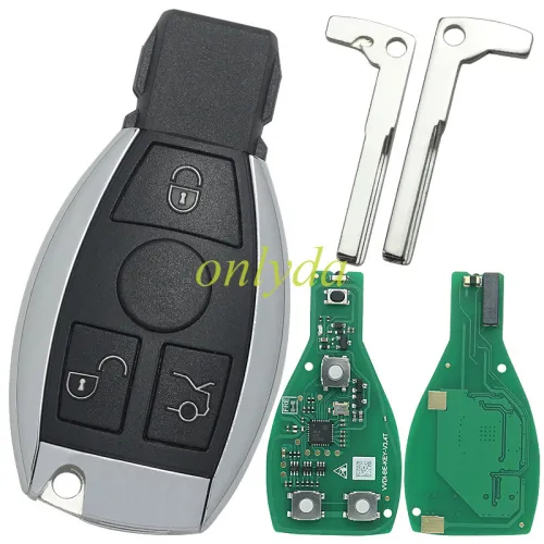 Free shipping from Europe warehouse 5pcs/lot XNBZ01 Xhorse VVDI FBS3  BE.BGA,NEC  Key Pro Improved Version Mercedes-Benz 3 button remote key with 434mhz (with token)