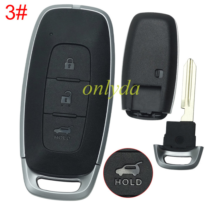 ForNissan  remote key blank,without badge ,pls choose button